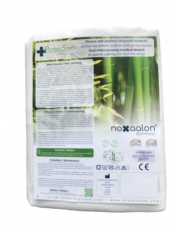 Housse anti-acariens Noxaalon® Bamboo pour oreiller