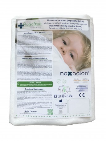 Housse anti-acariens Noxaalon® en Evolon® pour matelas bébé