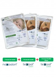 Mixed set of Noxaalon® and Texaal® dust mite covers for single bed